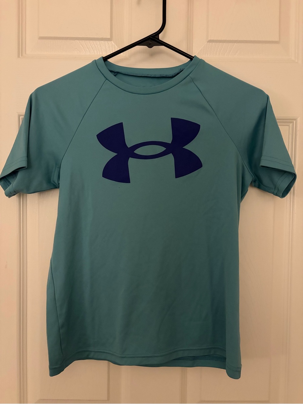 Under Armour Teal Short-Sleeve Performance Tee with Navy Logo
